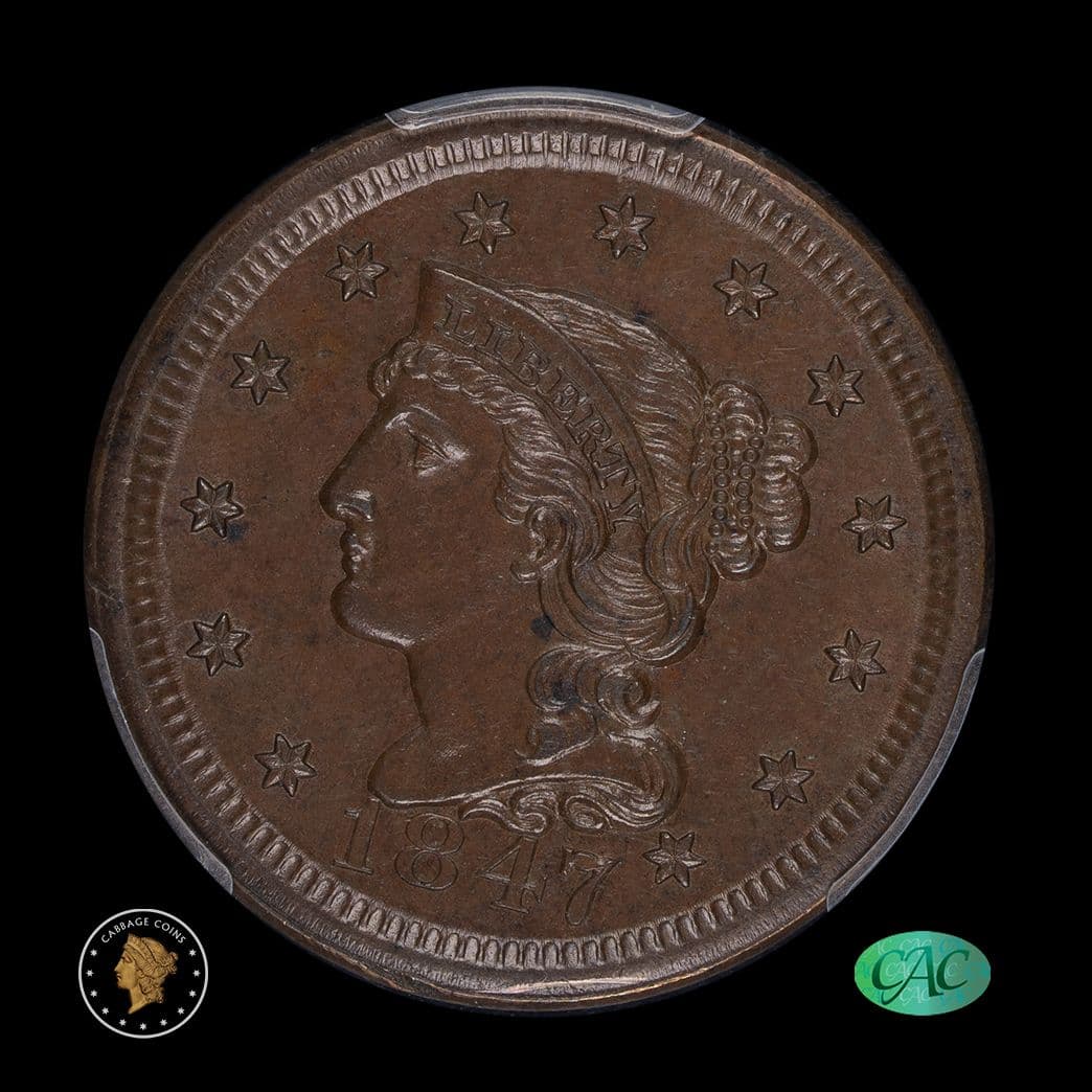 1947 D Lincoln Wheat Cent NGC AU-55